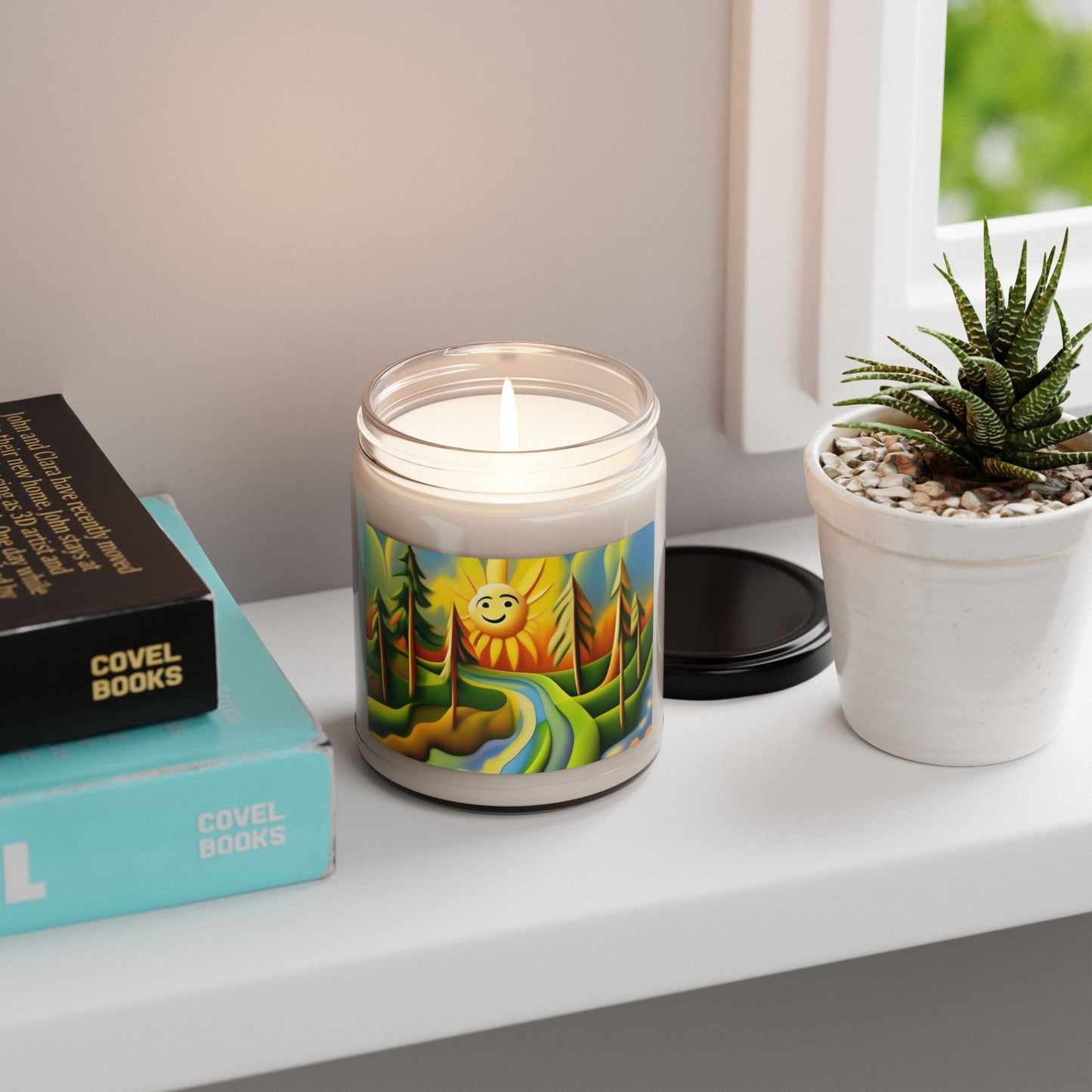 Bright Sunshine Scented Soy Candle | Eco-Friendly Candle, Aromatherapy Gift, Home Decor, Relaxation, Mood Booster