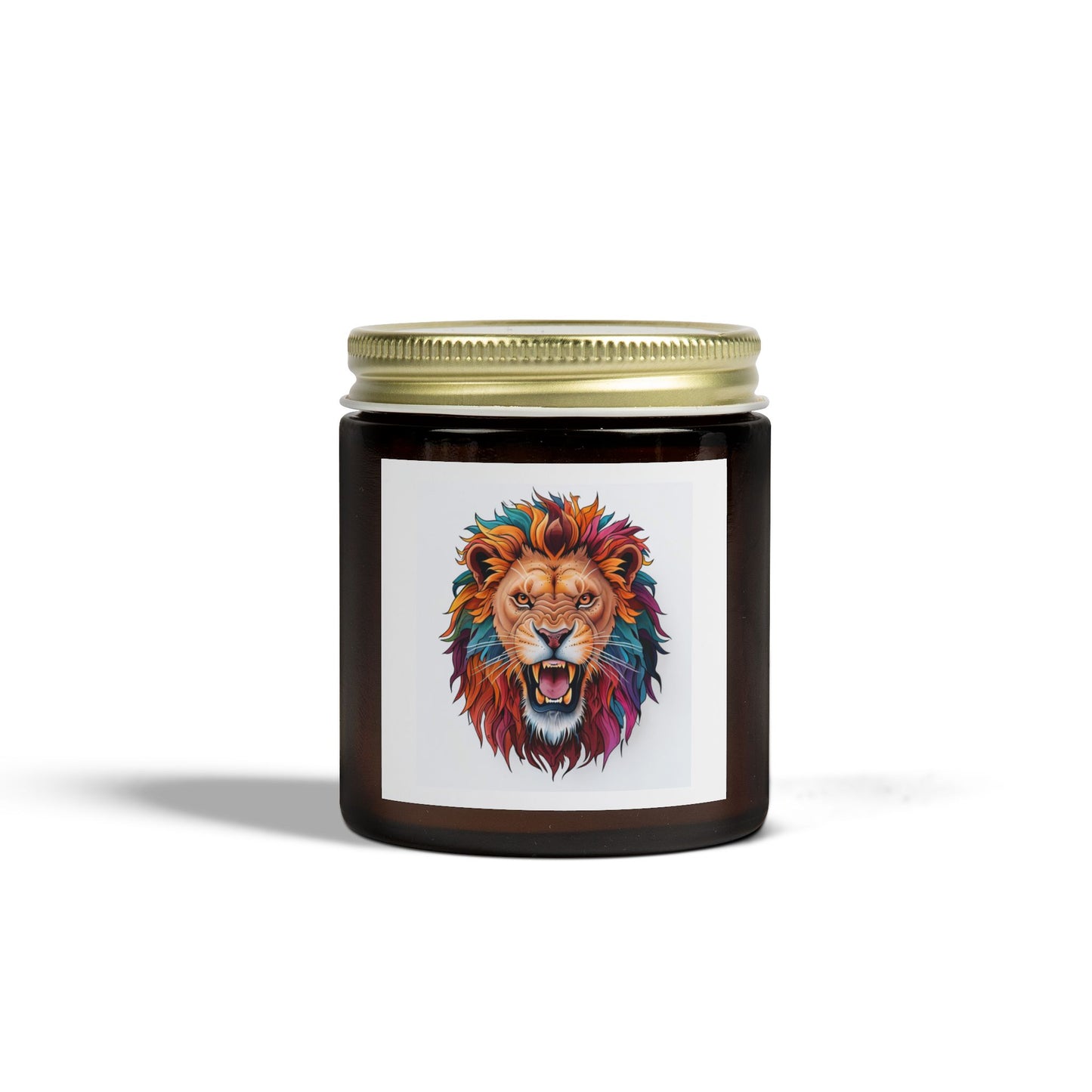 Vibrant Lion Scented Candle | Coconut Apricot Wax | Home Decor, Gift, Aromatherapy, Entertaining, Meditation
