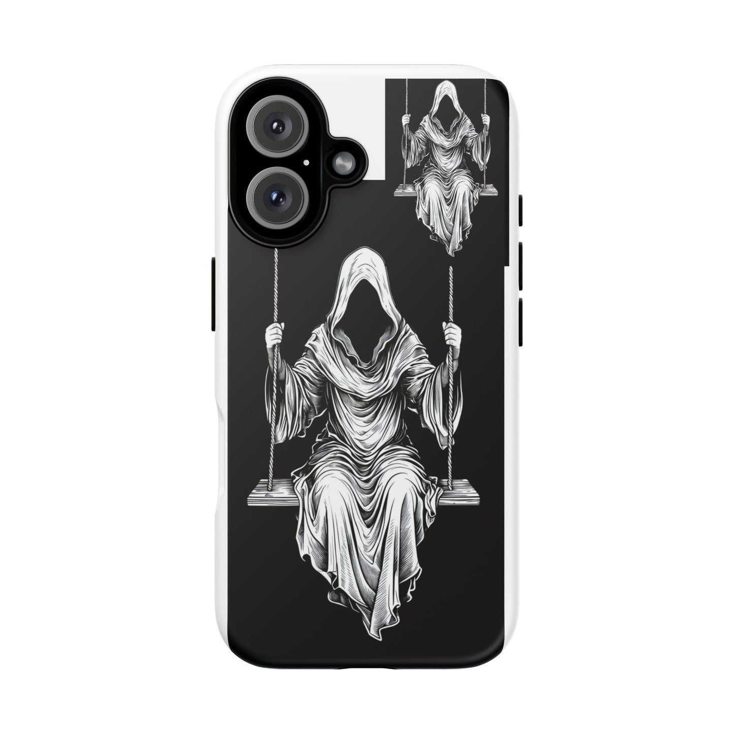 Gothic Phone Case with Grim Reaper Design, Protective Cell Phone Cover, Unique Gift for Halloween, Dark Aesthetic Accessories, Tough Cases