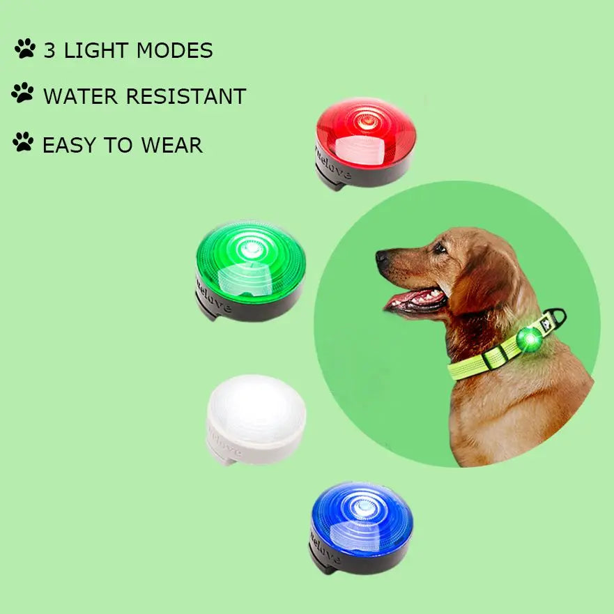 Truelove Pet Safety LED Light for Pet Wear Collar Harness Backpack with Water Resistant and Long Continuous Battery lifeTLD19101