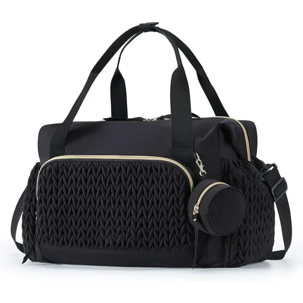 Multifunction Mommy Diaper Bag with Insulated Pocket Changing Pad Portable Infant Travel Diaper Nappy Bags Large Capacity