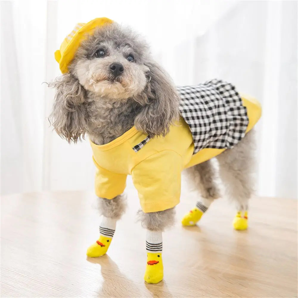 soles Not easy to fall off Resilient Universal for cats and dogs Breathable Pet socks Pet supplies Dog socks Cotton socks