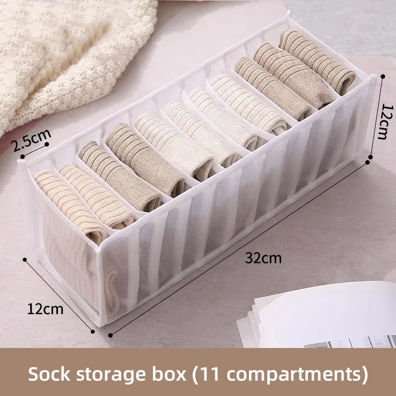 Jeans Organization Storage Box Closet Organizer For Underwear Clothing System Socks Pants Wardrobe Drawer Organizers Cabinet