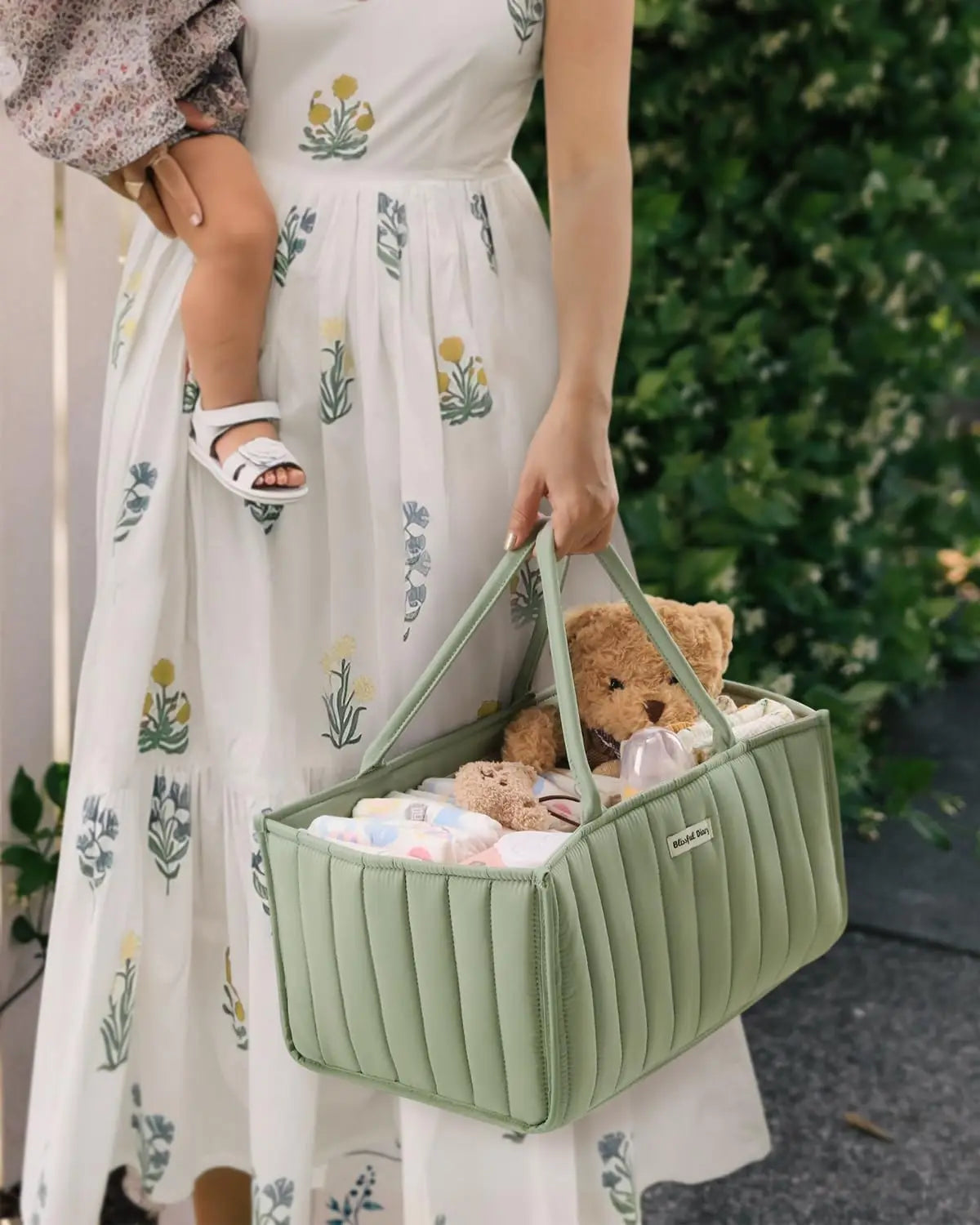 Baby Diaper Caddy Organizer Product Caddy Portable Organizer for Changing Table Gift for Baby Shower and Registry Must-Have