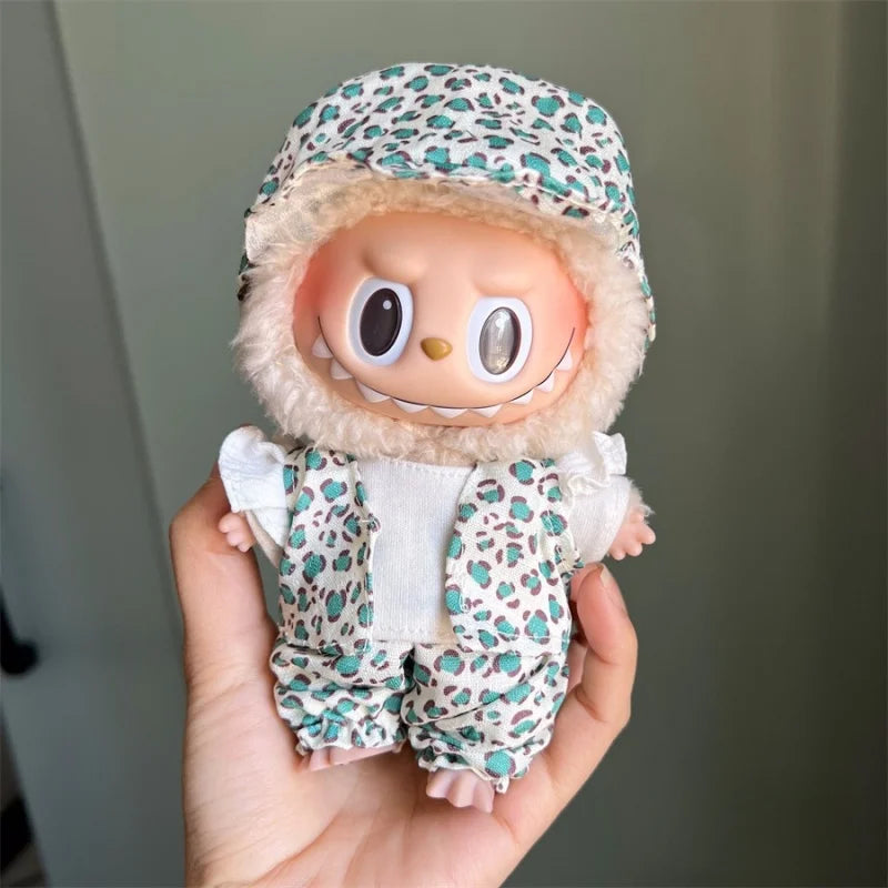 Mini Plush Doll Clothes Outfit Accessories for 17cm Labubu V1 V2 and Multiple Series - The Perfect Attire for Your Doll