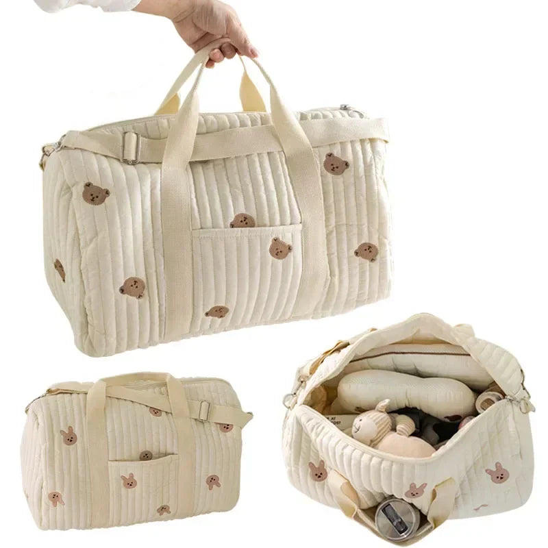 Korea Mommy Bag Maternity Pack Baby Diaper Bag Stroller Nappy Organizer Portable Luggage Tote Bags Travel Changing Messenger Bag