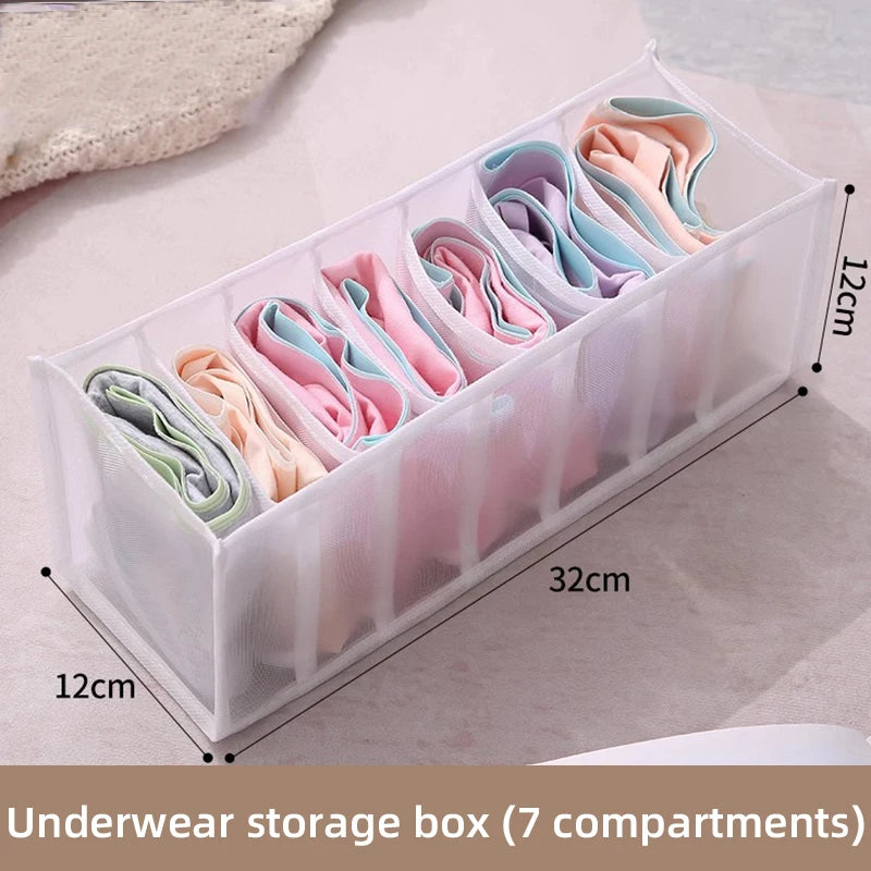 Jeans Organization Storage Box Closet Organizer For Underwear Clothing System Socks Pants Wardrobe Drawer Organizers Cabinet