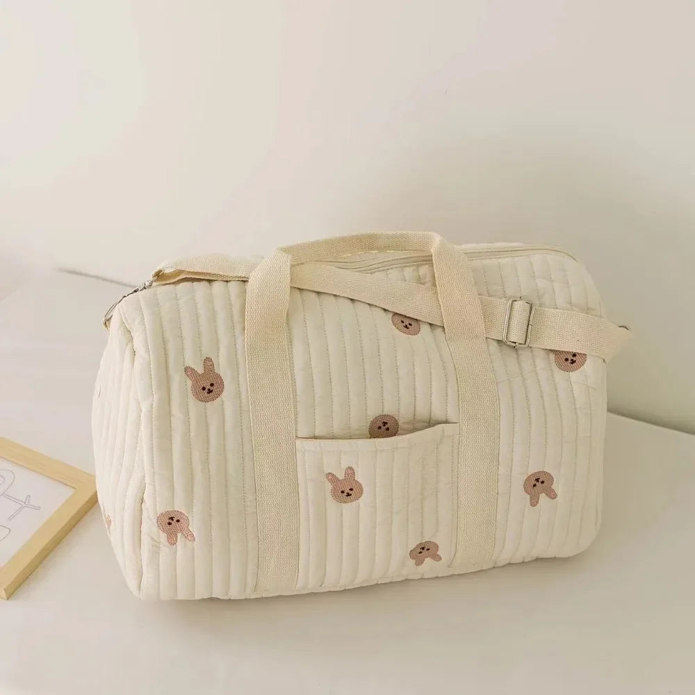 Multifunction Mommy Diaper Bag with Insulated Pocket Changing Pad Portable Infant Travel Diaper Nappy Bags Large Capacity