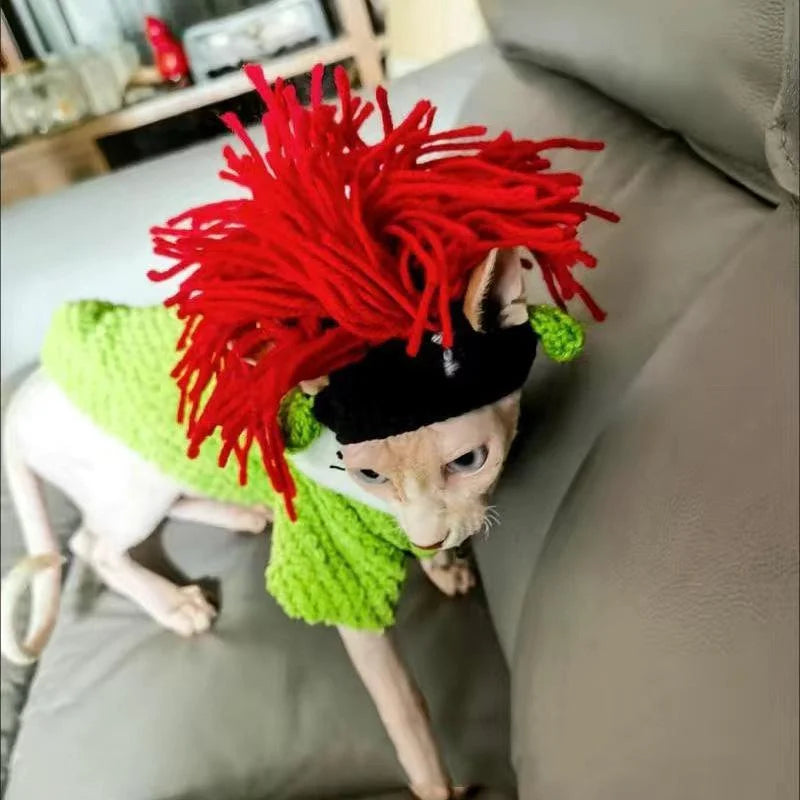 Pet Knitted Headgear Cats Dogs Knitted Hats cospaly Props Cute Headwear Funny Transformer Clothing