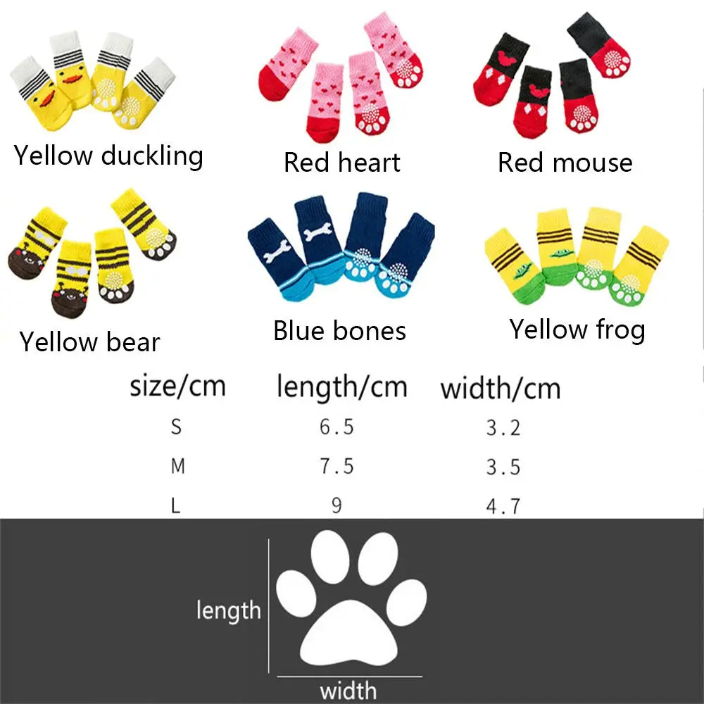 soles Not easy to fall off Resilient Universal for cats and dogs Breathable Pet socks Pet supplies Dog socks Cotton socks