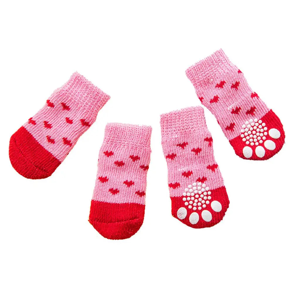 soles Not easy to fall off Resilient Universal for cats and dogs Breathable Pet socks Pet supplies Dog socks Cotton socks