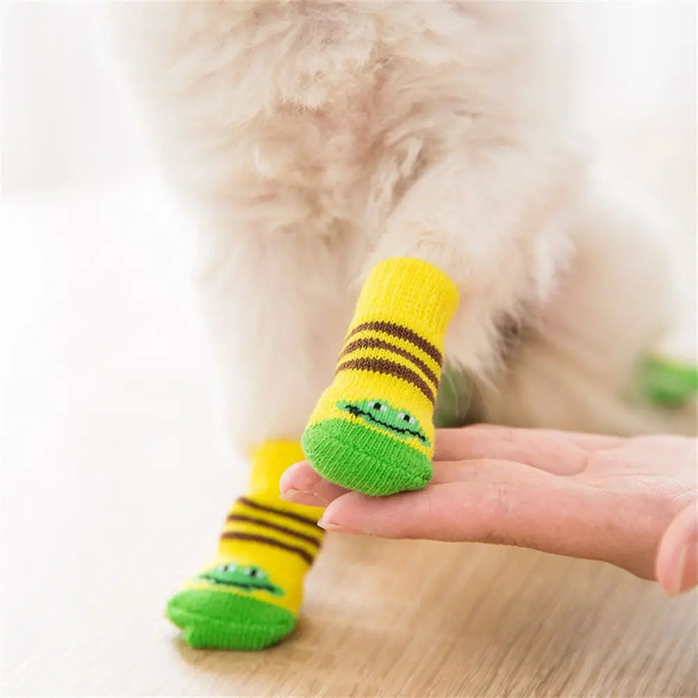 soles Not easy to fall off Resilient Universal for cats and dogs Breathable Pet socks Pet supplies Dog socks Cotton socks