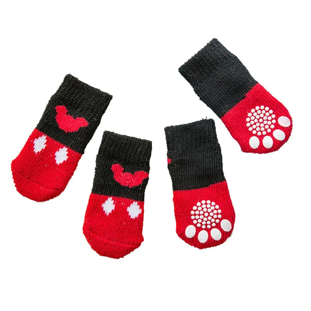 soles Not easy to fall off Resilient Universal for cats and dogs Breathable Pet socks Pet supplies Dog socks Cotton socks