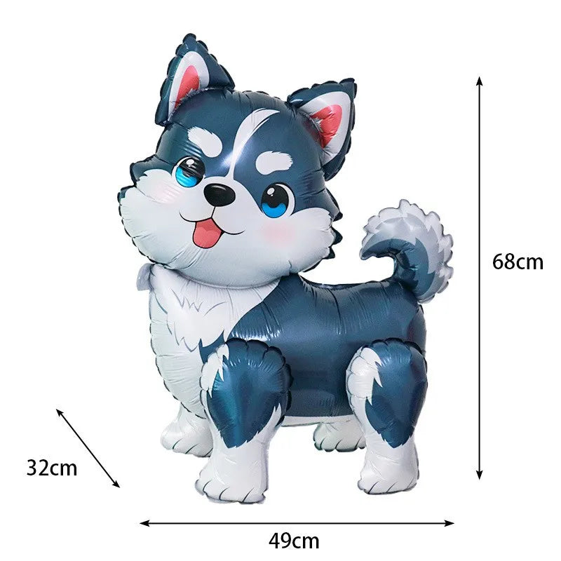 Cartoon Dog Birthday Party Decoration Disposable Dinnerware Cup Plate Napkin Kinves for Dogs Theme Party Supplies Baby Shower