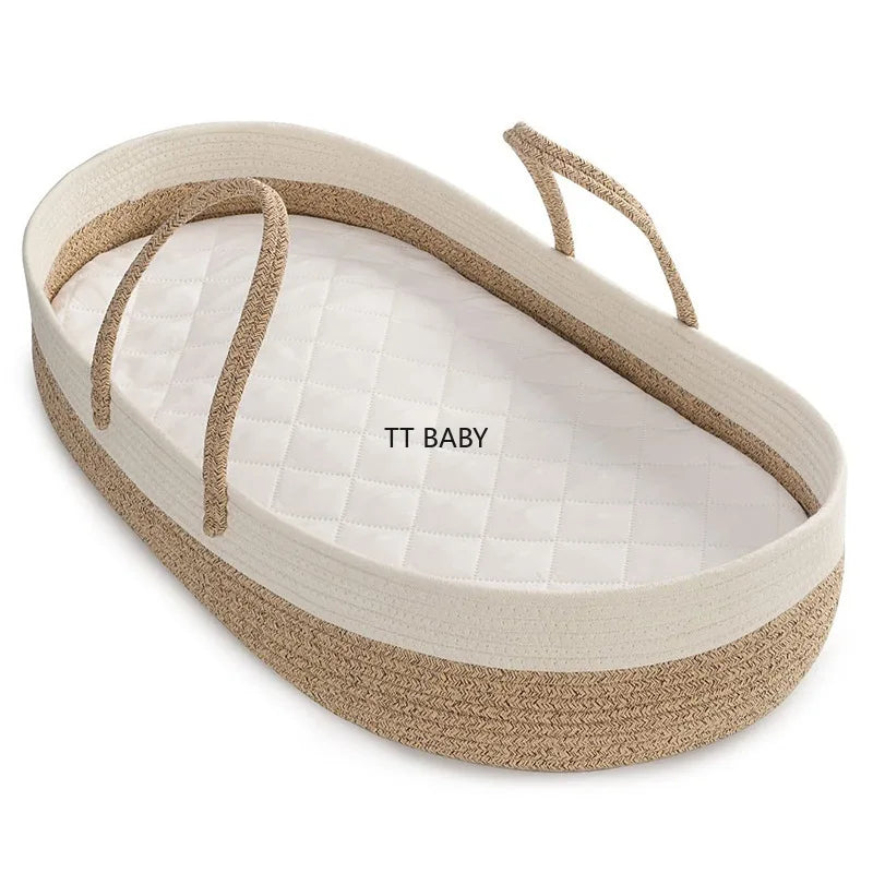 Baby Changing Basket , Blanket & Changing Pad for Dresser, Potable Baby Changing Pad for Dresser, Moses Basket for Newborns