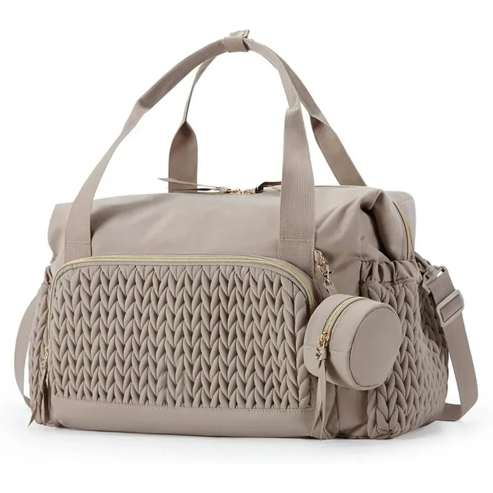 Multifunction Mommy Diaper Bag with Insulated Pocket Changing Pad Portable Infant Travel Diaper Nappy Bags Large Capacity