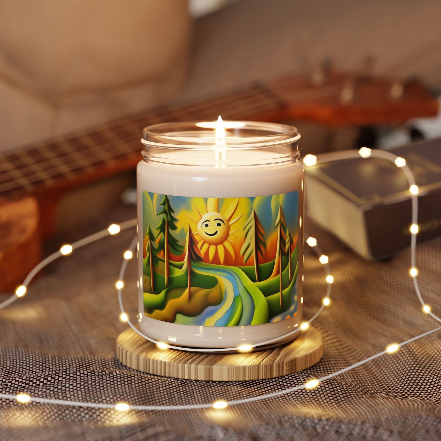 Bright Sunshine Scented Soy Candle | Eco-Friendly Candle, Aromatherapy Gift, Home Decor, Relaxation, Mood Booster