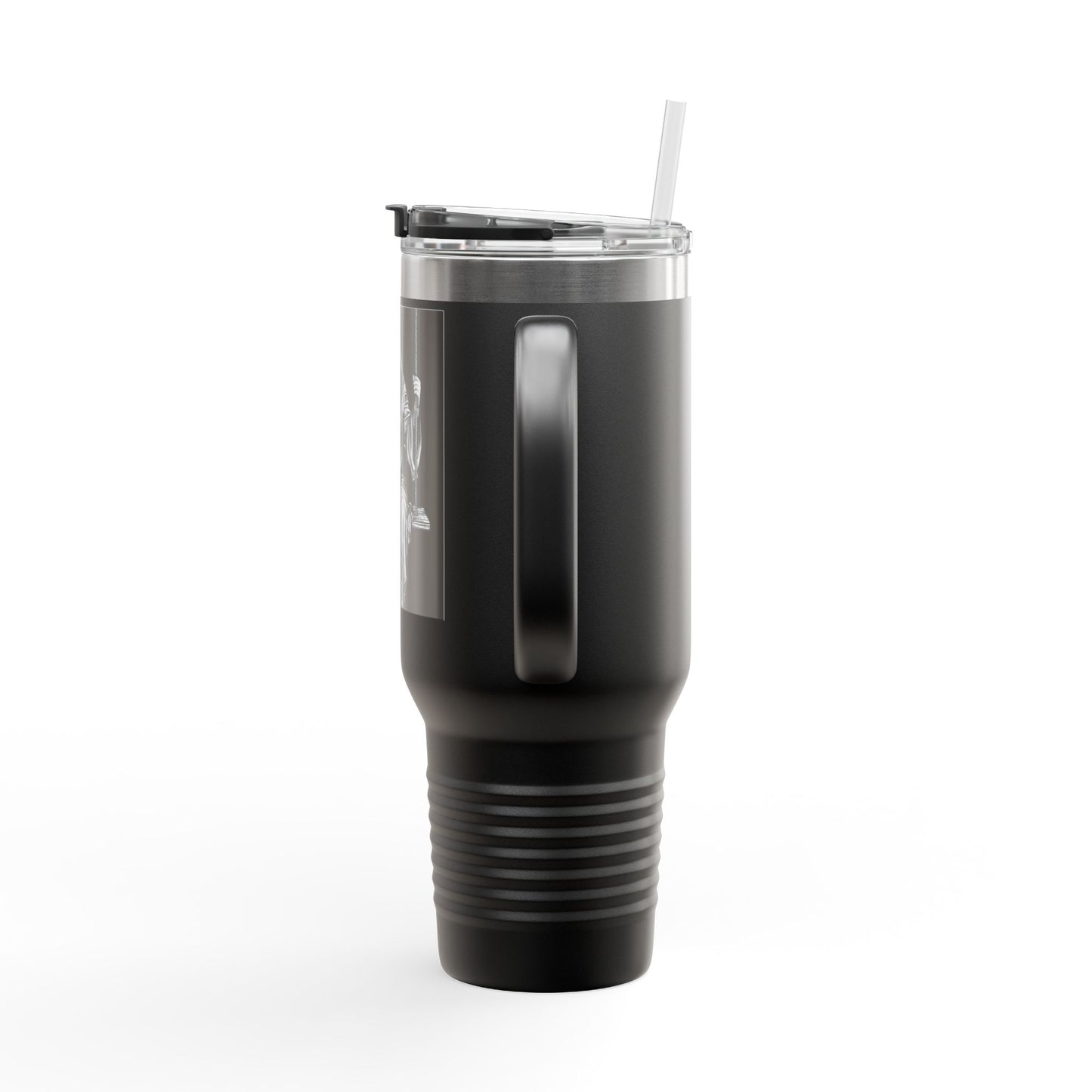 Gothic Insulated Travel Mug, 40oz | Unique Dark Art Mug for Coffee Lovers, Halloween Gift, Road Trip Companion, Custom Travel Tumbler
