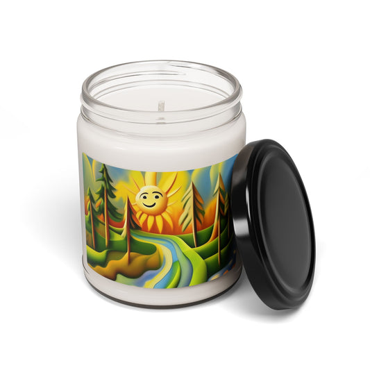 Bright Sunshine Scented Soy Candle | Eco-Friendly Candle, Aromatherapy Gift, Home Decor, Relaxation, Mood Booster