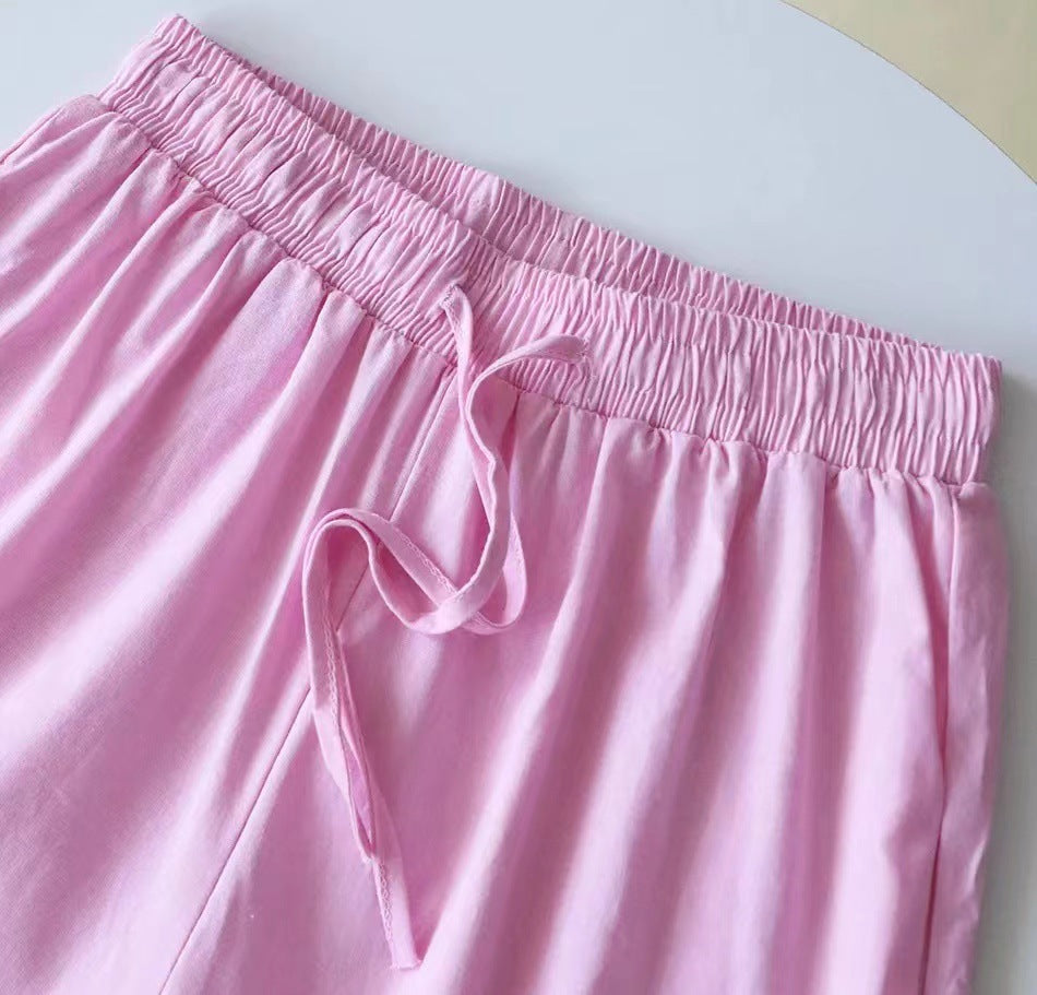 Modest Muslim Women Sets Ensemble Two Pieces Single-Breasted Button Shirt Solid Blouses & Wide-Leg Pants Arab Islam Spring