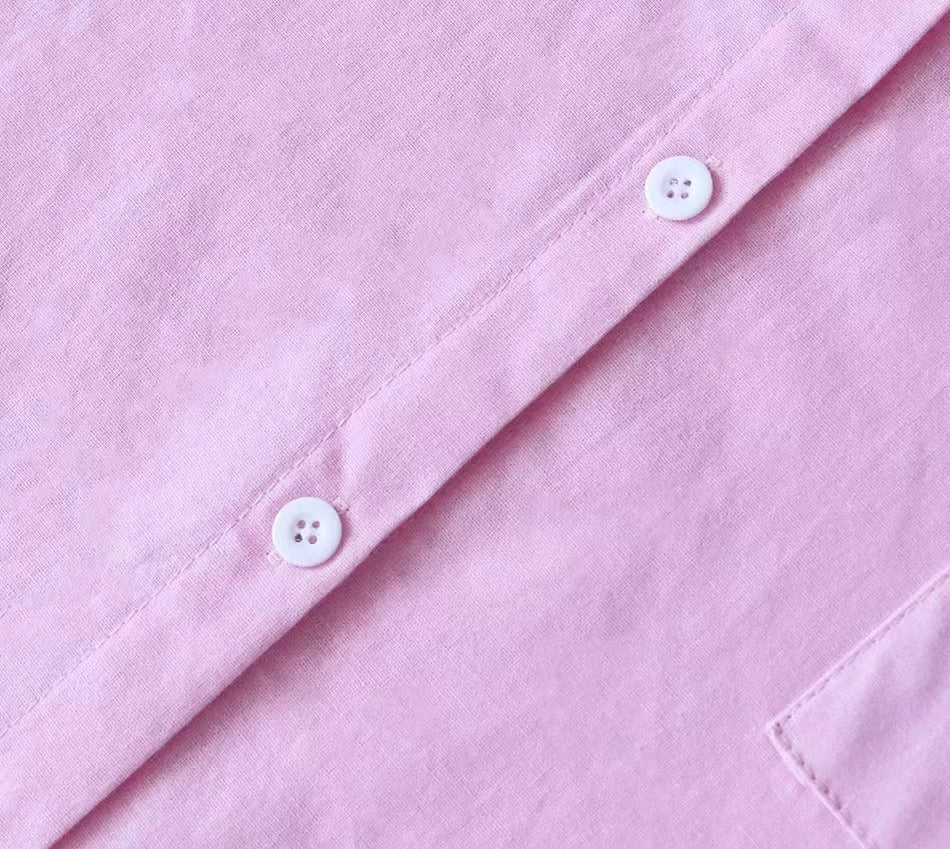 Modest Muslim Women Sets Ensemble Two Pieces Single-Breasted Button Shirt Solid Blouses & Wide-Leg Pants Arab Islam Spring