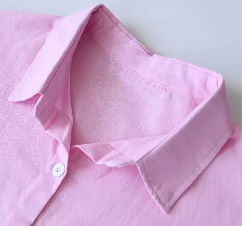 Modest Muslim Women Sets Ensemble Two Pieces Single-Breasted Button Shirt Solid Blouses & Wide-Leg Pants Arab Islam Spring