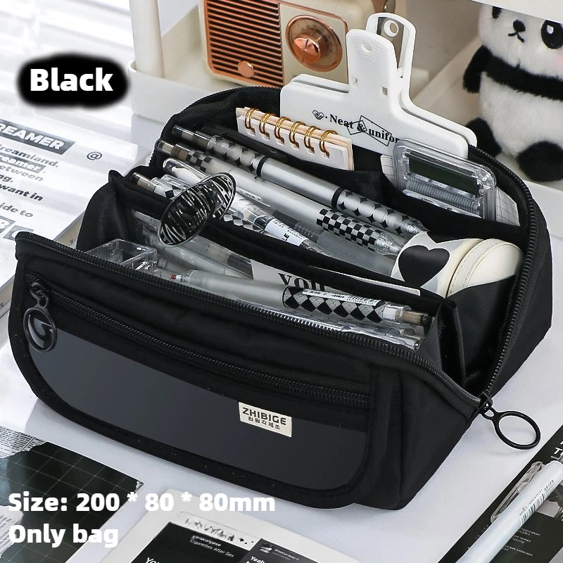 Prism Pencil Case Large Capacity Student Stationery Case Pencil Bag High Value Stationery Bag Multi-function Pencil Case