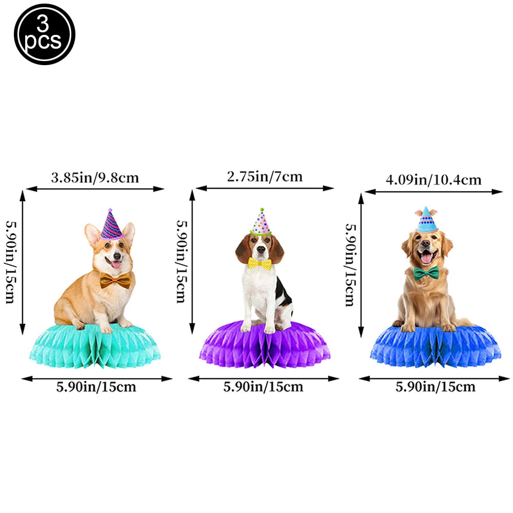 Cartoon Dog Birthday Party Decoration Disposable Dinnerware Cup Plate Napkin Kinves for Dogs Theme Party Supplies Baby Shower