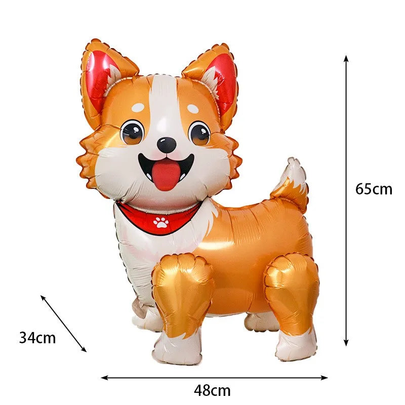 Cartoon Dog Birthday Party Decoration Disposable Dinnerware Cup Plate Napkin Kinves for Dogs Theme Party Supplies Baby Shower