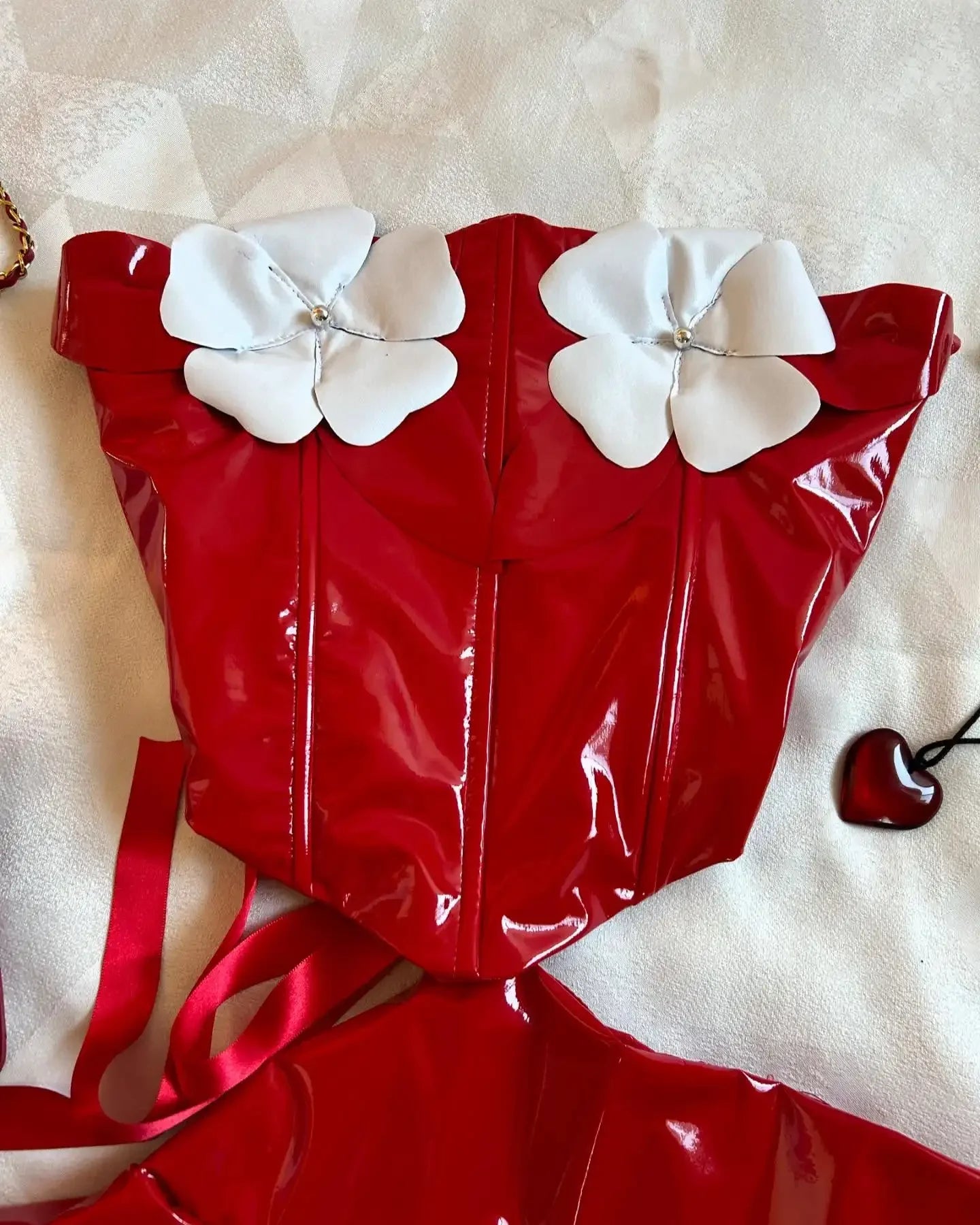 Harajuku Black Y2k Mini Skirt Sets Denim Splicing Leather Two Piece Sets Women Outfits Sexy Girl Gothic Camisole Tops Streetwear