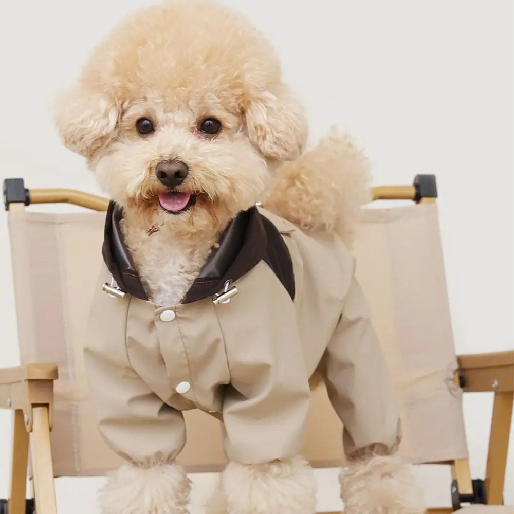 Pet Clothing Reflective Dog Raincoat Waterproof High-Visibility Pet Rain Jacket Breathable Dustproof Assault Suit for Dogs Pet