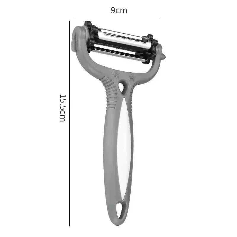 1PC New Multifunctional 360 Degree Rotary Peeler Kitchen Tool 3 in 1 Rotary Fruit Vegetable Carrot Potato Peeler Cutter Slicer